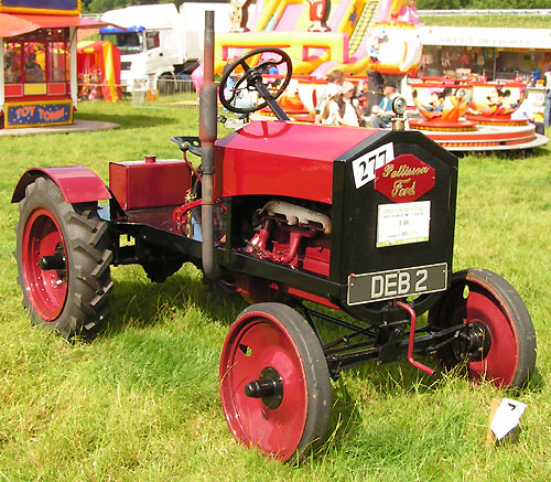 Ford Model T tractor in red
