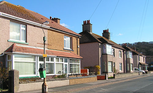 Semi detached houses on Catherine Street