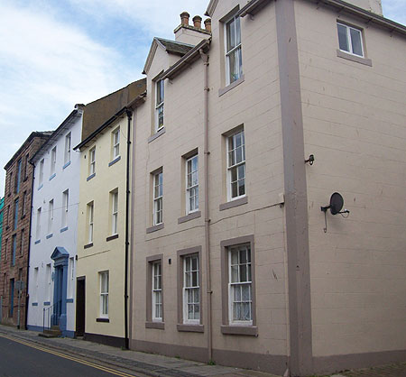 Georgian Houses on Queen Street above Carter Lane