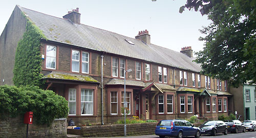 Terrace of two storey houses